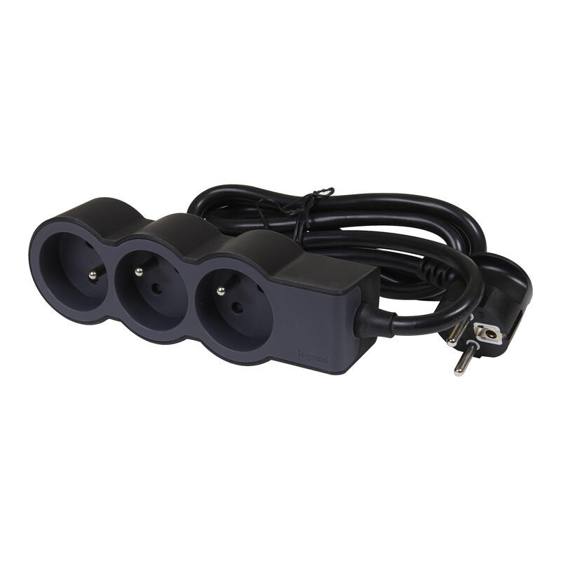 Ploski razdelilnik napajanja 16A, 3680W, 3x2P+Z, 1.5m kabel 2