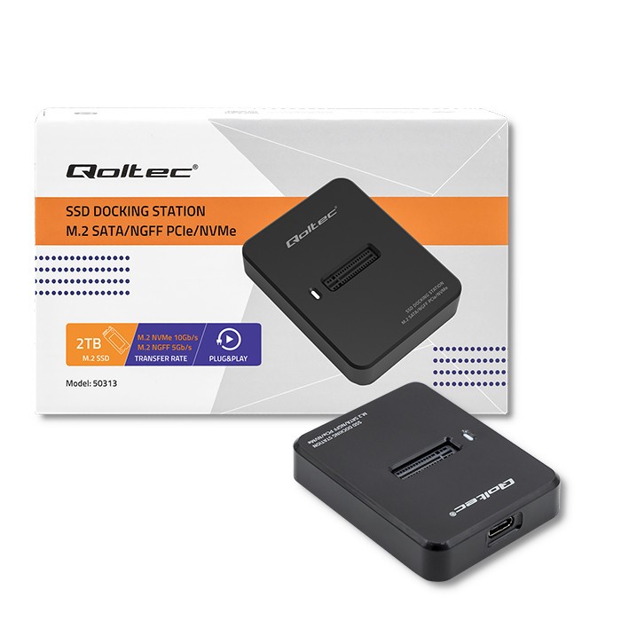 Docking Station za SSD M.2 SATA / PCIe | NGFF / NVMe | USB 3.1 5