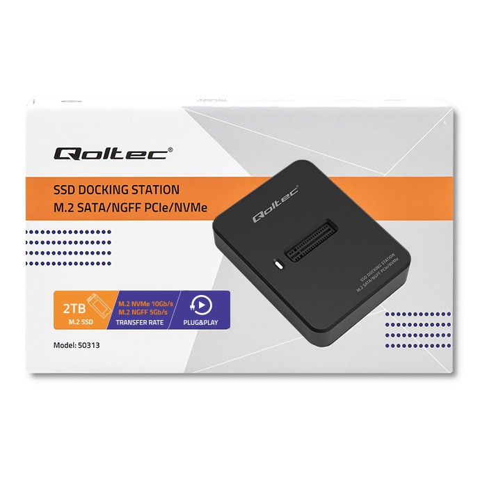 Docking Station za SSD M.2 SATA / PCIe | NGFF / NVMe | USB 3.1 7
