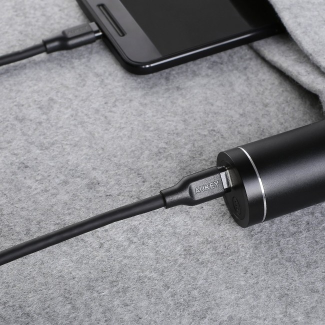USB-C - USB-C Kabel 1m, 60W PD, 3A, 5Gbps, PVC (črn) 2