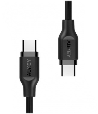 USB-C - USB-C Kabel 1m, 60W PD, 3A, 5Gbps, PVC (črn) 4