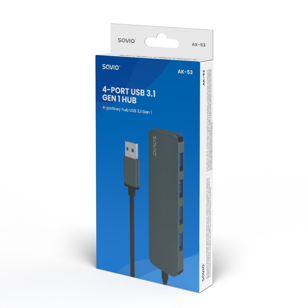 4-portni USB 3.1 Gen 1 Hub, AK-53 3