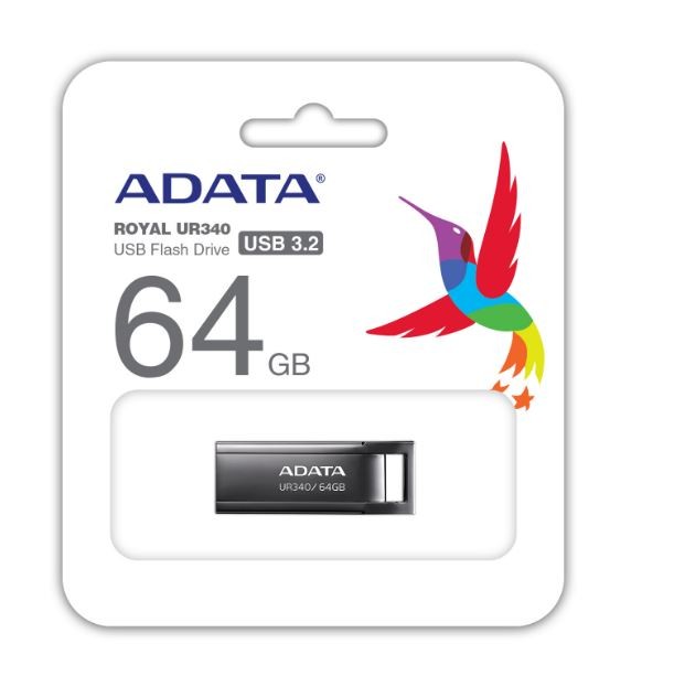 USB ključek 64GB UR340 USB 3.2 Gen 1, črn 5