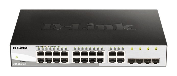 Mrežni preklopnik (switch) DGS-1210-20, 16GE + 4SFP