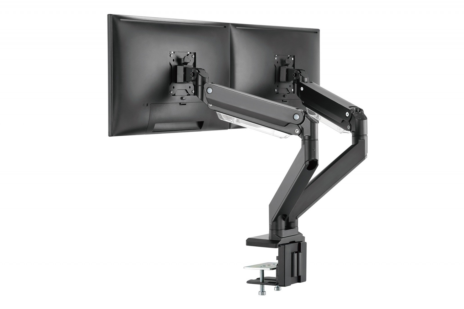 Dvojni namizni nosilec za monitor z objemko, 2xLCD, do 35" 6
