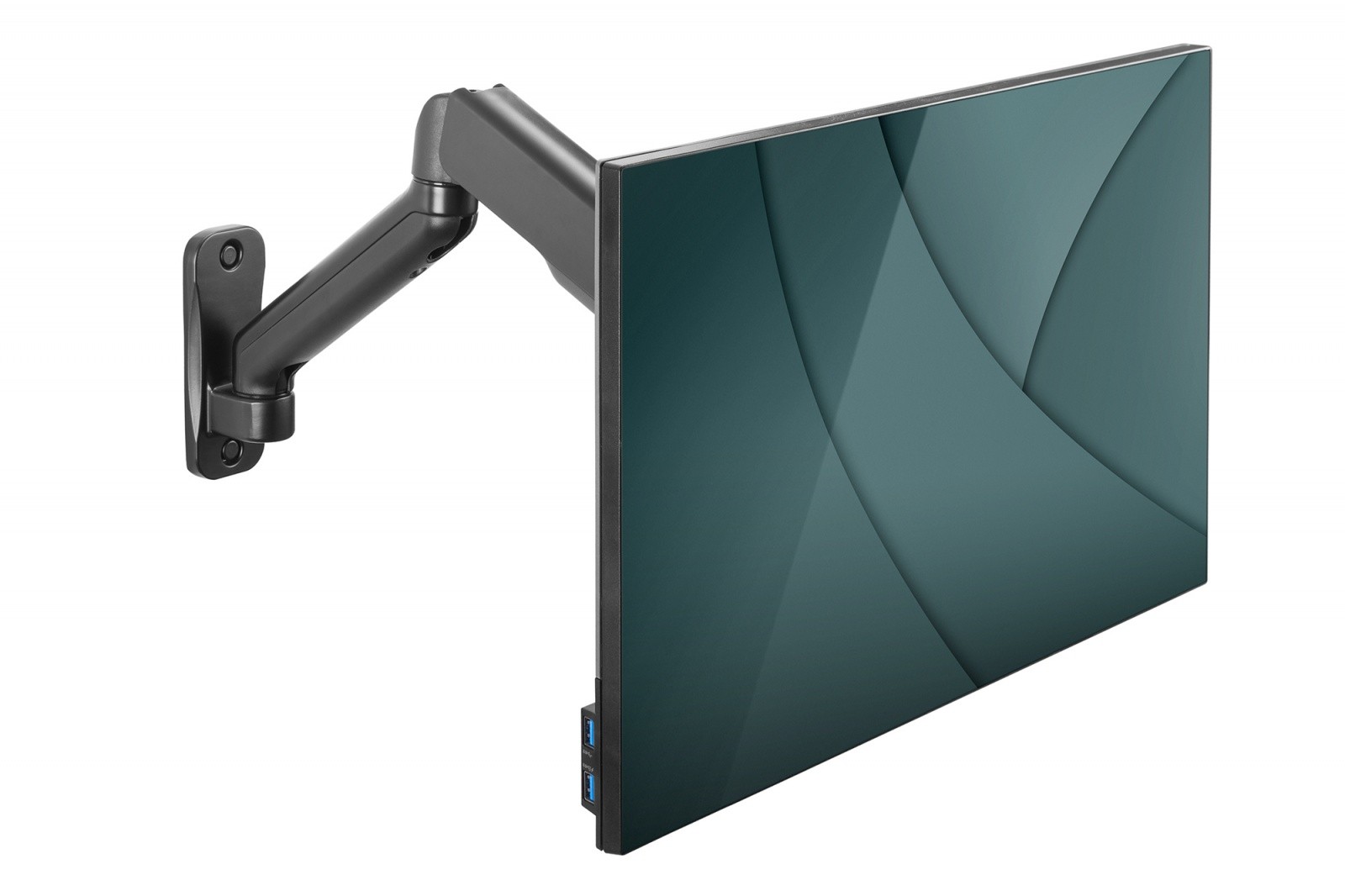 Stenski nosilec za TV/monitor, 1x LCD do 32", max. 9 kg, plinska vzmet 2