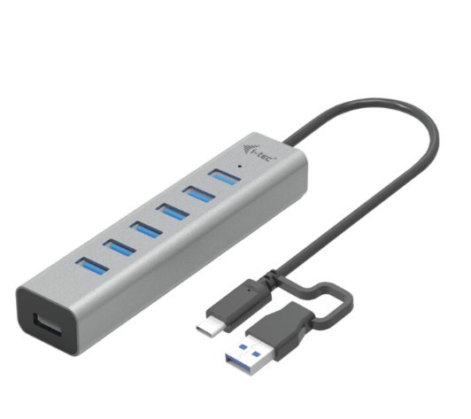 USB-C Hub z 7 priključki in polnjenjem PD