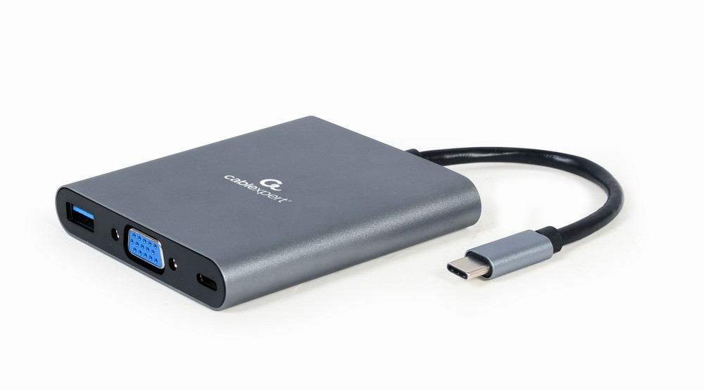 Gembird USB-C Hub, HDMI, USB-C PD, VGA, USB 3.0, Audio 4