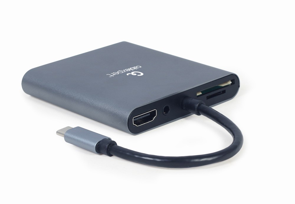 Gembird USB-C Hub, HDMI, USB-C PD, VGA, USB 3.0, Audio