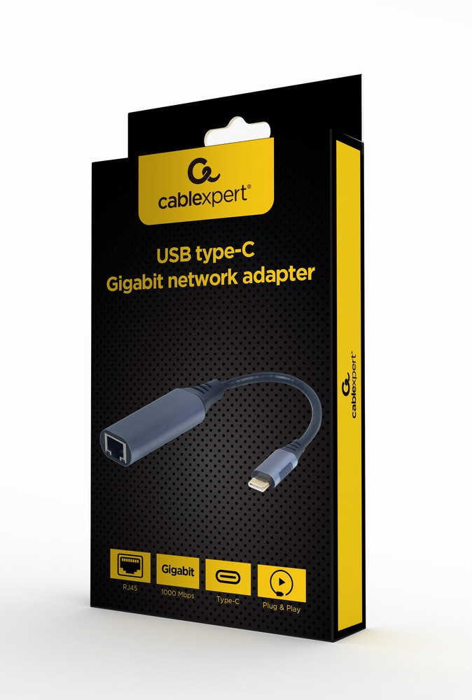 Gembird USB-C na LAN GbE RJ-45 adapter 2