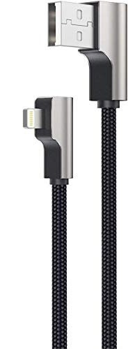 Polnilni kabel Lightning to USB-A 2m, črn, ovit