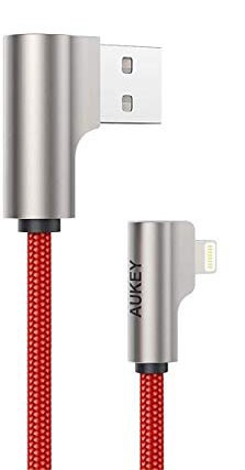 Polnilni kabel Lightning to USB-A 2m, rdeč, ovit
