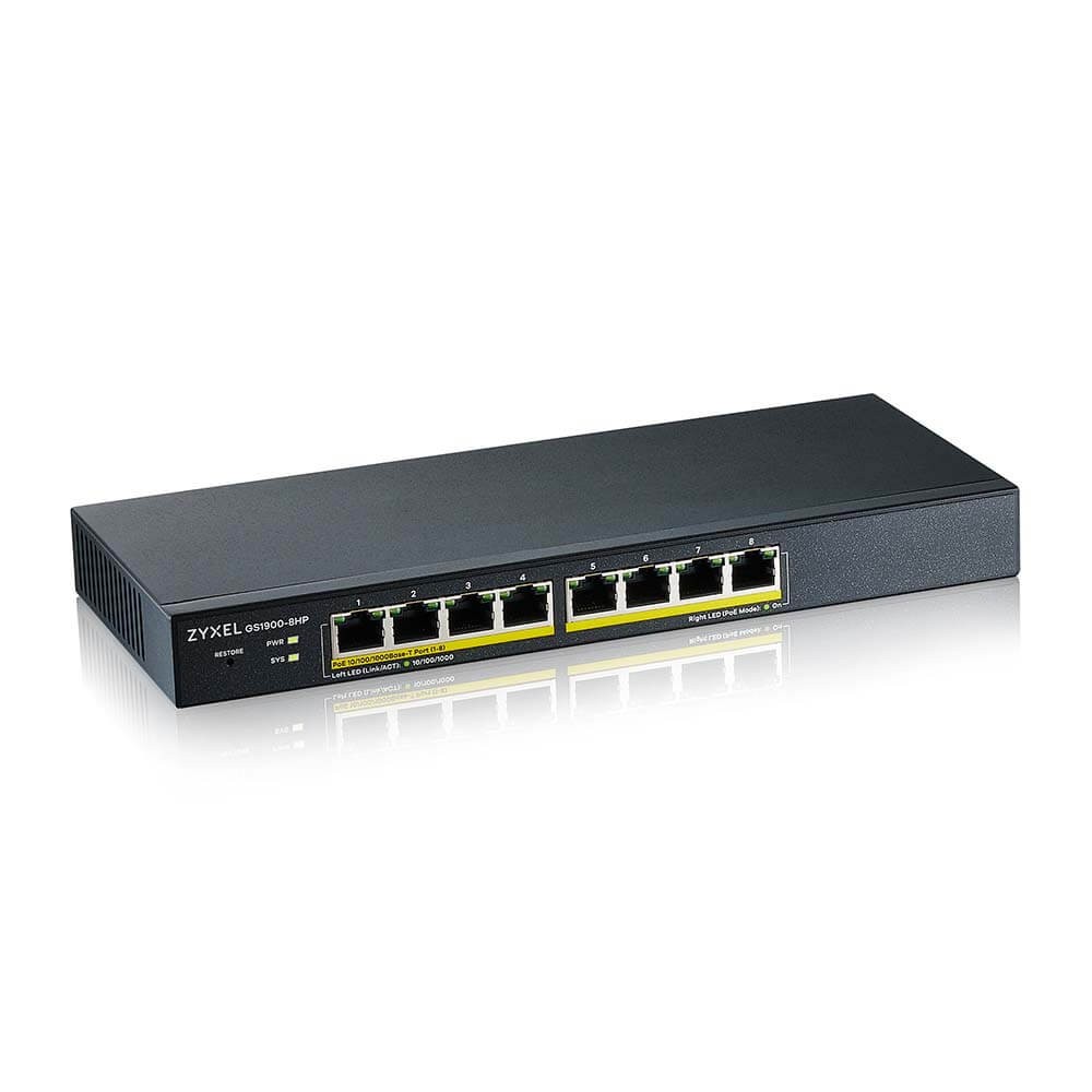 Zyxel GS1900-8HP pametni upravljivi preklopnik: 8x GE, 8x PoE+ 2