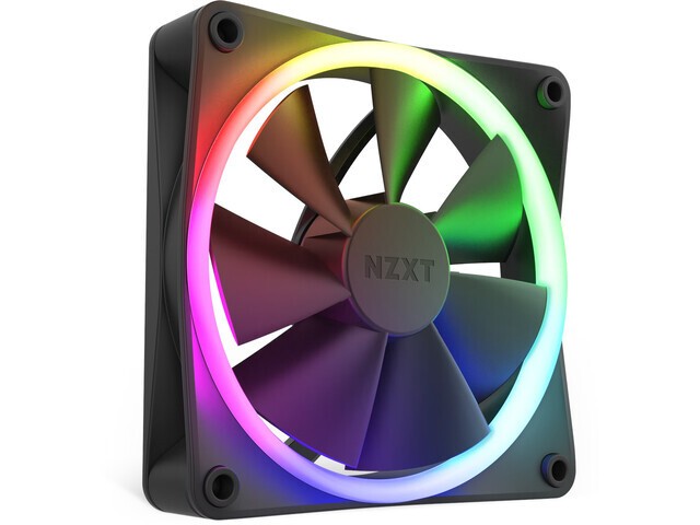 Ohišni ventilator F120 RGB, 120mm, črn