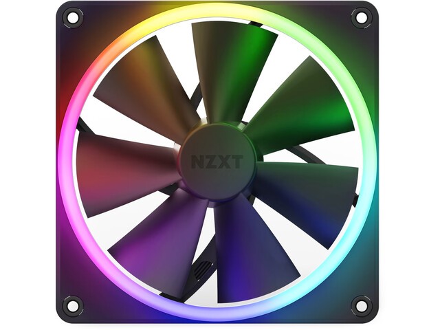 NZXT F140 RGB ventilator, 140mm, črn 2
