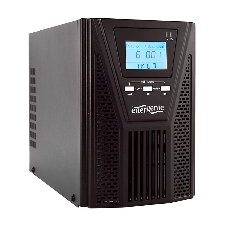 UPS napajalnik 1000VA On-Line, 3xIEC, 1xSchuko, USB