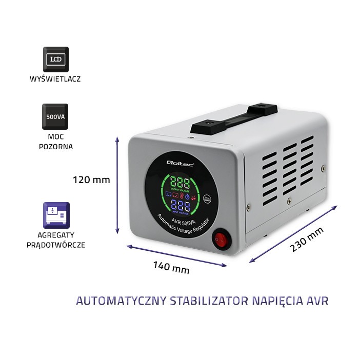 AVR avtomatski stabilizator napetosti 500VA 3