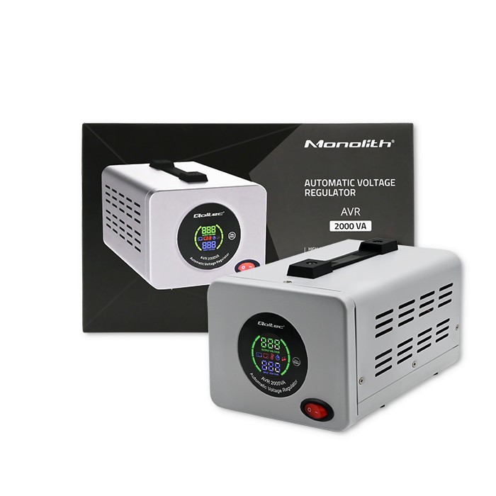 Qoltec automatski stabilizator napetosti AVR 2000VA 4