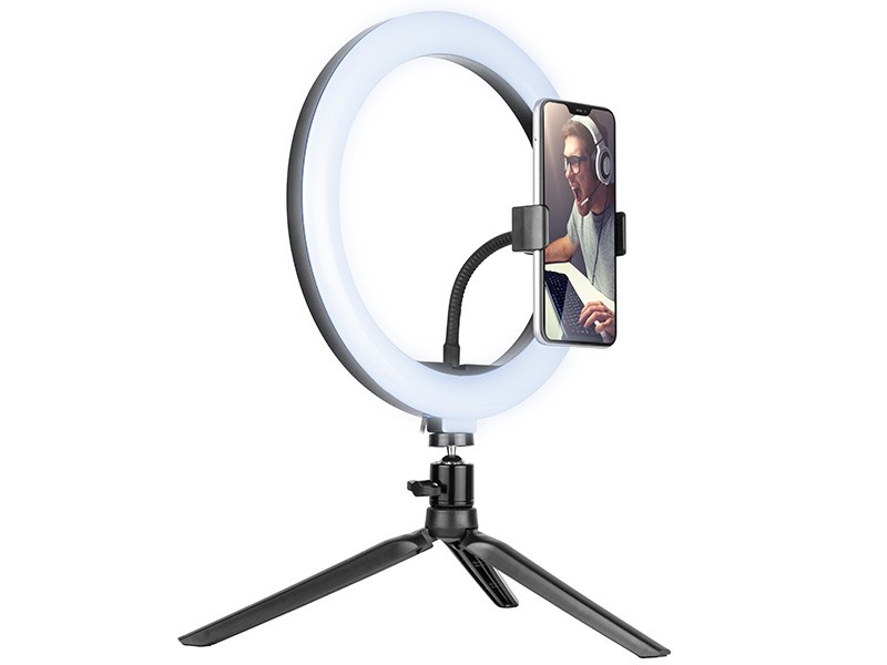 Tracer Ring LED svetilka 26 cm z mini stativom - Popolna osvetlitev 2