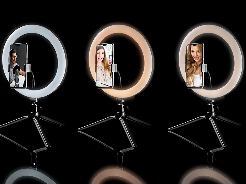 Tracer Ring LED svetilka 26 cm z mini stativom - Popolna osvetlitev 3