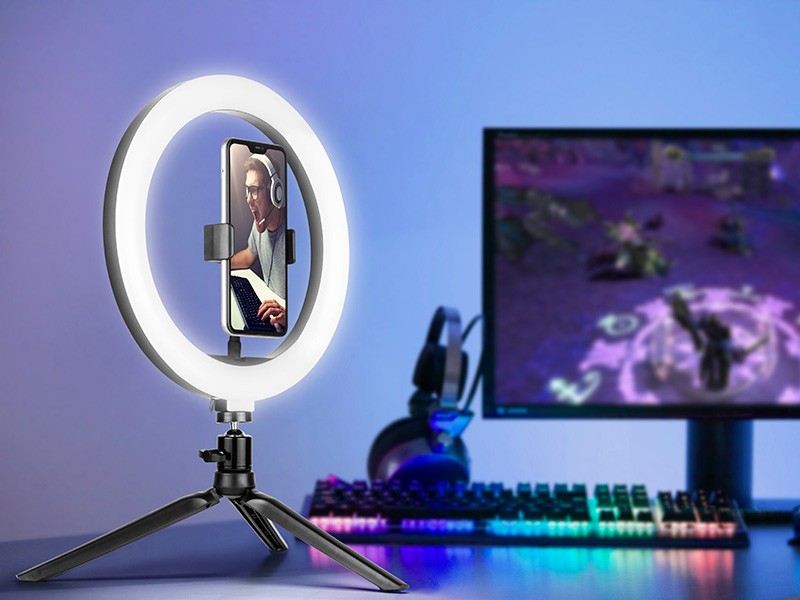 Tracer Ring LED svetilka 26 cm z mini stativom - Popolna osvetlitev 4