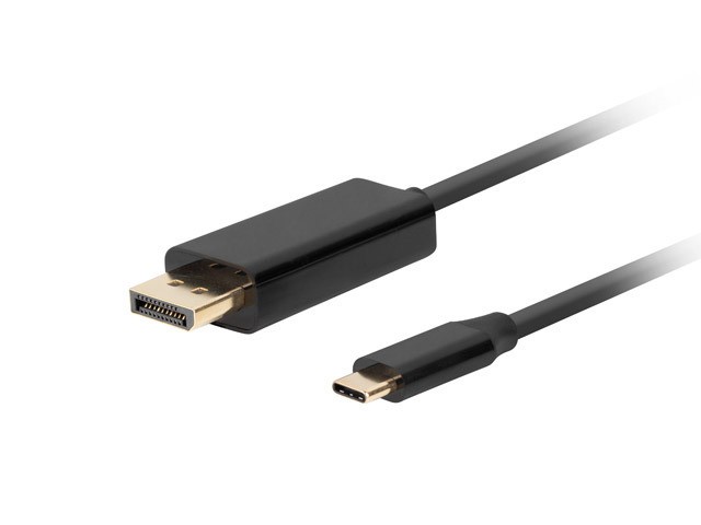 USB-C v DisplayPort kabel 1.8m, 4K 60Hz, črn