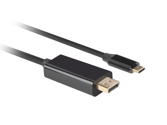 USB-C v DisplayPort kabel 1.8m, 4K 60Hz, črn 3
