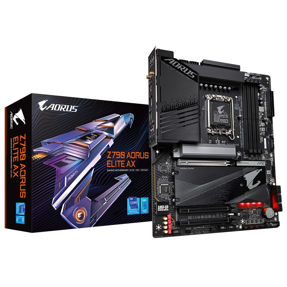 Gigabyte Z790 AORUS ELITE AX matična ploča, S1700, 4xDDR5, USB/DP, ATX