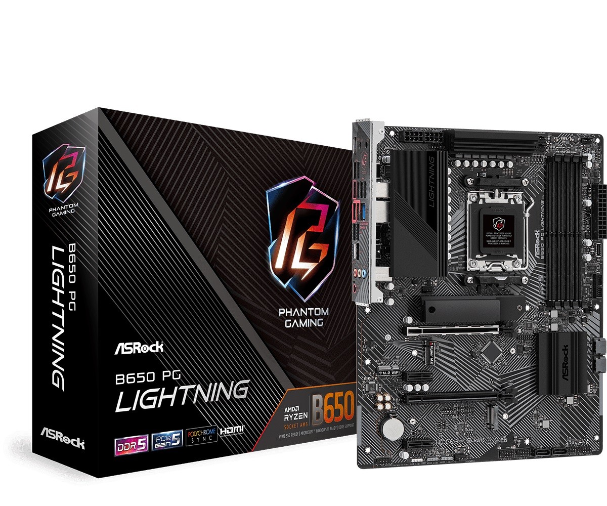 Matična plošča B650 PG LIGHTNING AM5 4xDDR5 HDMI M.2 ATX