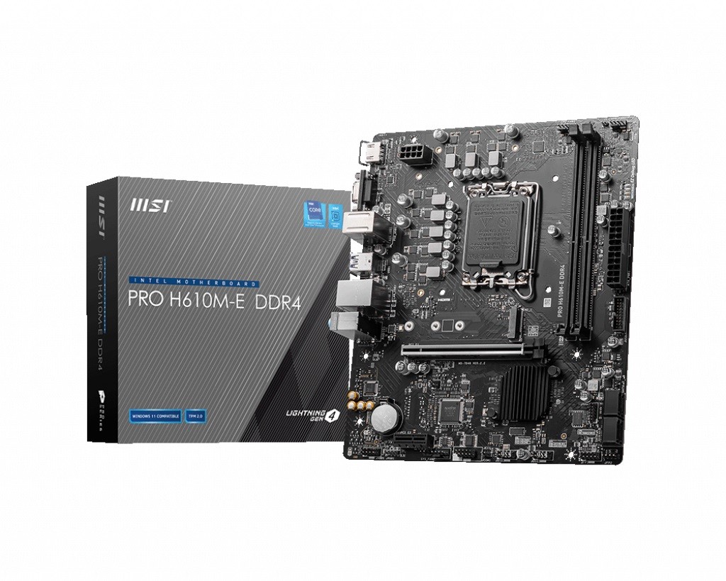 MSI PRO H610M-E matična plošča s1700 DDR4 HDMI M.2 mATX