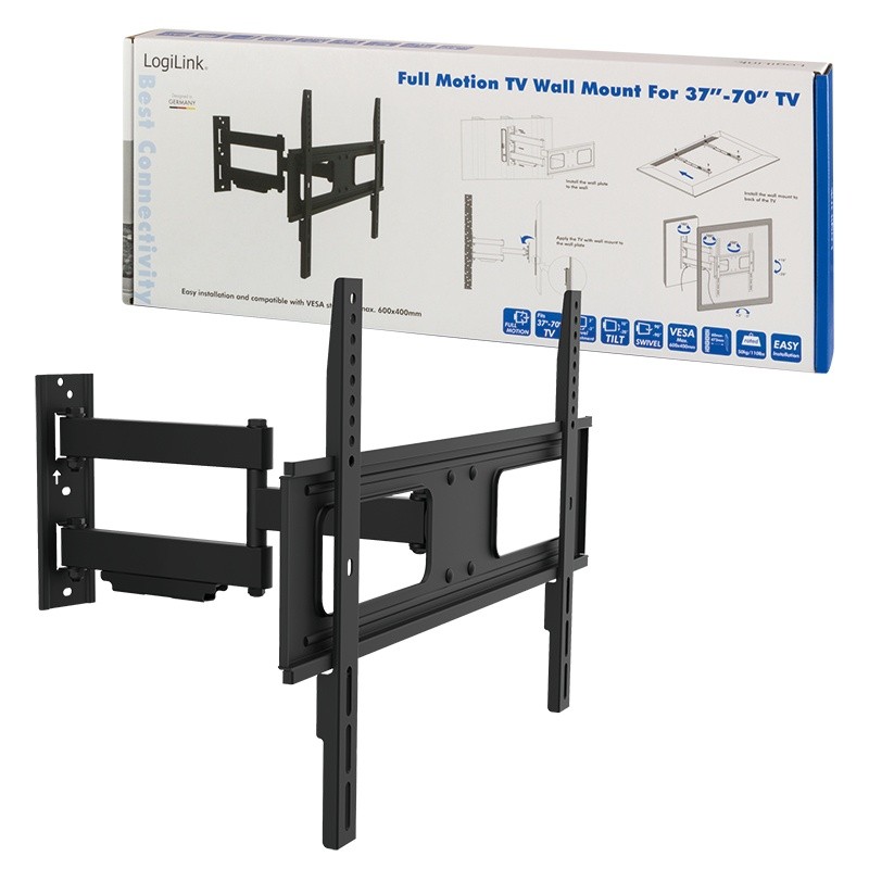 Stenski nosilec za TV, VESA, 37-70 palcev, max. 50kg 4