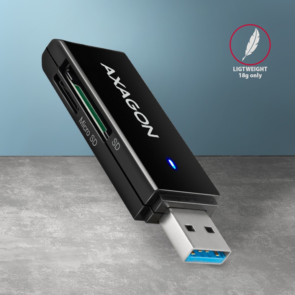 Bralnik kart CRE-S2N USB 3.2 Gen 1, 2-reži za SD/microSD, UHS-I 5