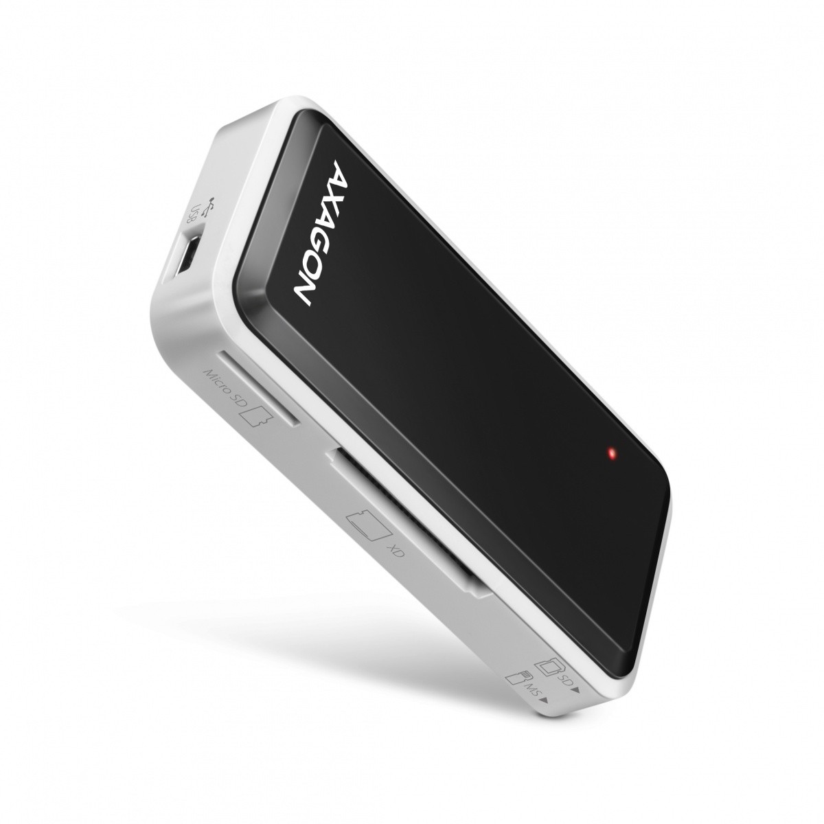 AXAGON CRE-X1 zunanji bralnik kartic, 5-slot, USB 2.0, črn