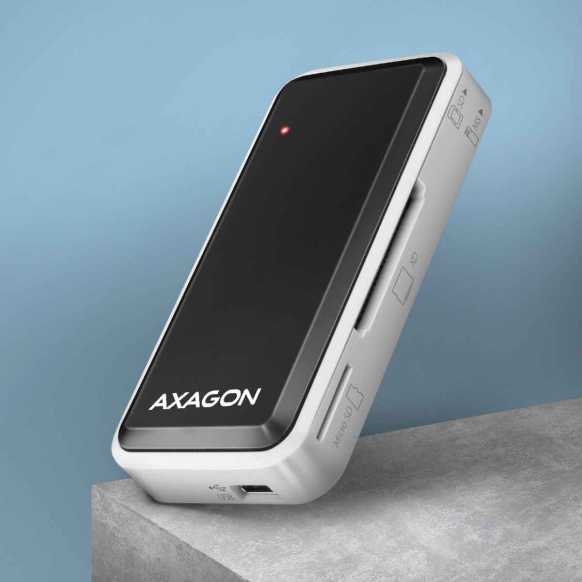 AXAGON CRE-X1 zunanji bralnik kartic, 5-slot, USB 2.0, črn 2