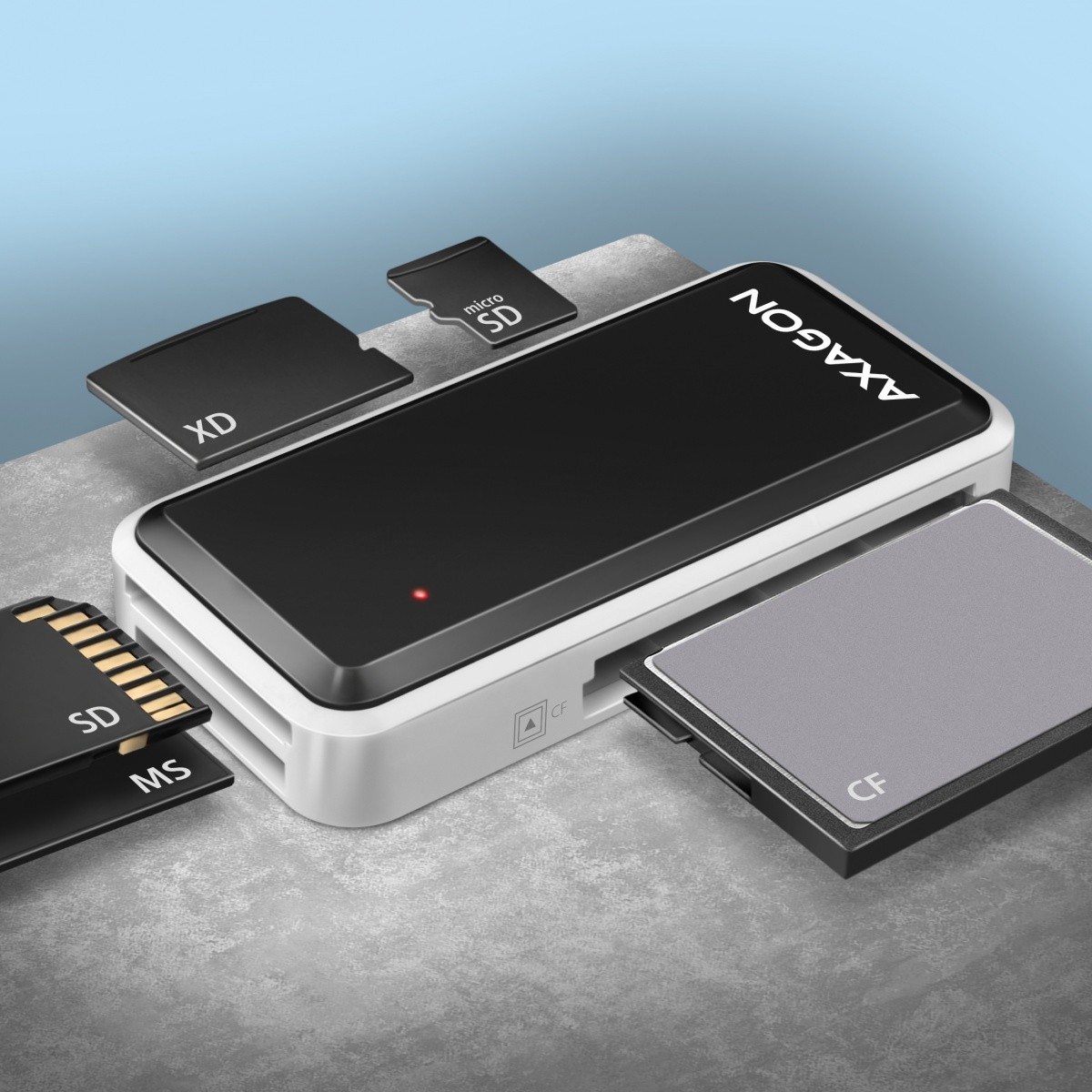 AXAGON CRE-X1 zunanji bralnik kartic, 5-slot, USB 2.0, črn 4