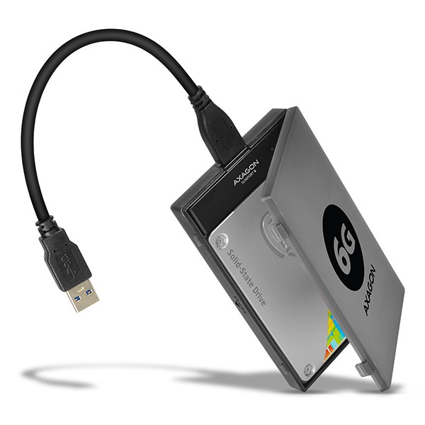 Adapter ADSA-1S6 USB 3.0 na SATA 6G za 2.5" SSD/HDD, z ohišjem