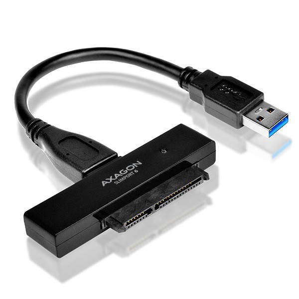 Adapter ADSA-1S6 USB 3.0 na SATA 6G za 2.5" SSD/HDD, z ohišjem 8