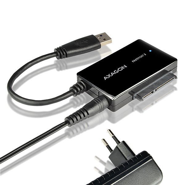 ADSA-FP3 Adapter USB 3.2 Gen 1 - SATA 6G za 2.5", 3.5", 5.25" naprave s napajalnikom