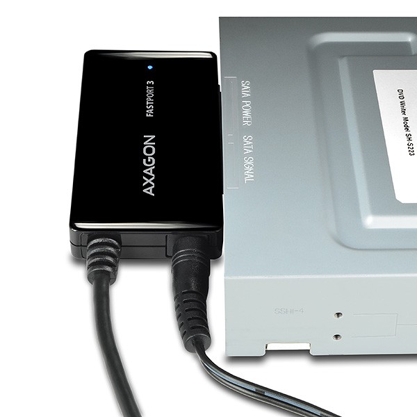 ADSA-FP3 Adapter USB 3.2 Gen 1 - SATA 6G za 2.5", 3.5", 5.25" naprave s napajalnikom 4