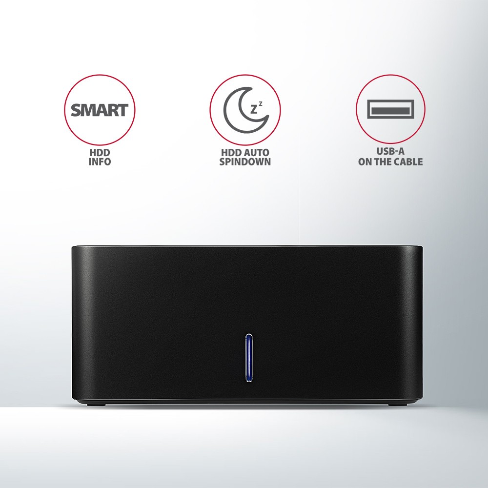 ADSA-SN Docking Station USB 3.2 Gen 1 - 1x SATA 6G 2.5"/3.5" SSD/HDD 4