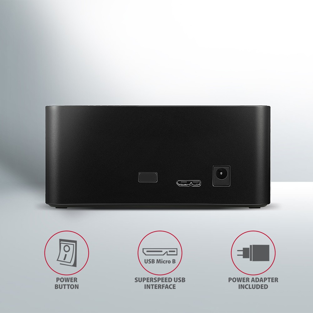 ADSA-SN Docking Station USB 3.2 Gen 1 - 1x SATA 6G 2.5"/3.5" SSD/HDD 7