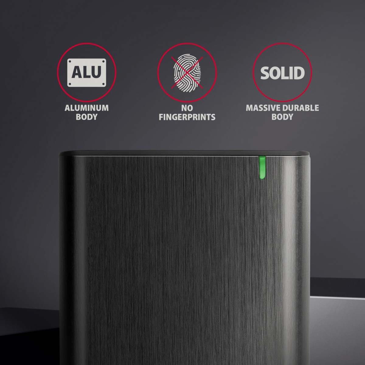 EE25-A6C Aluminijasto ohišje USB-C 3.2 Gen 1 - SATA 6G za 2.5" SSD/HDD, brez vijakov 7