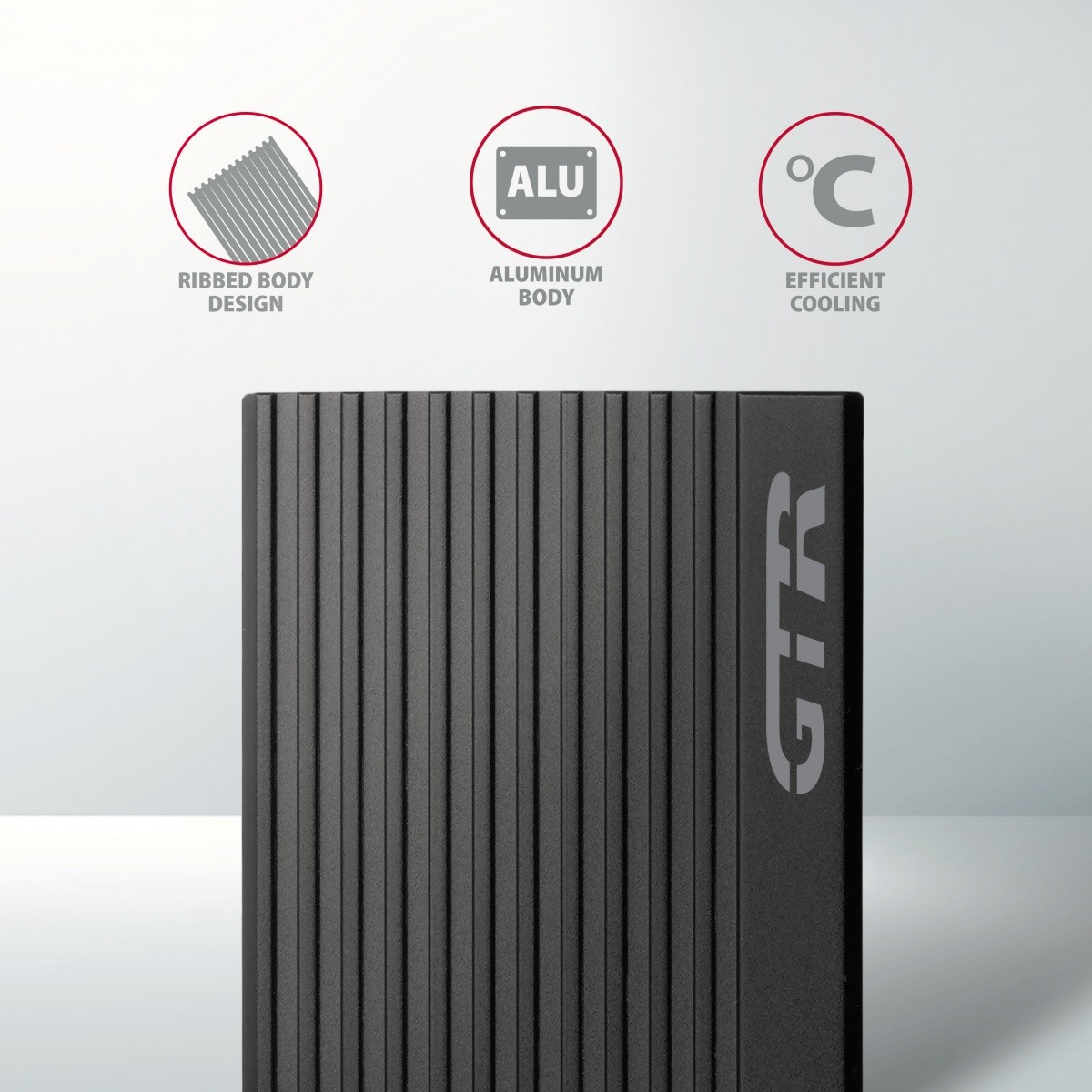 Zunanja ohišja EEM2-GTR za M.2 NVMe SSD, aluminijasta 3