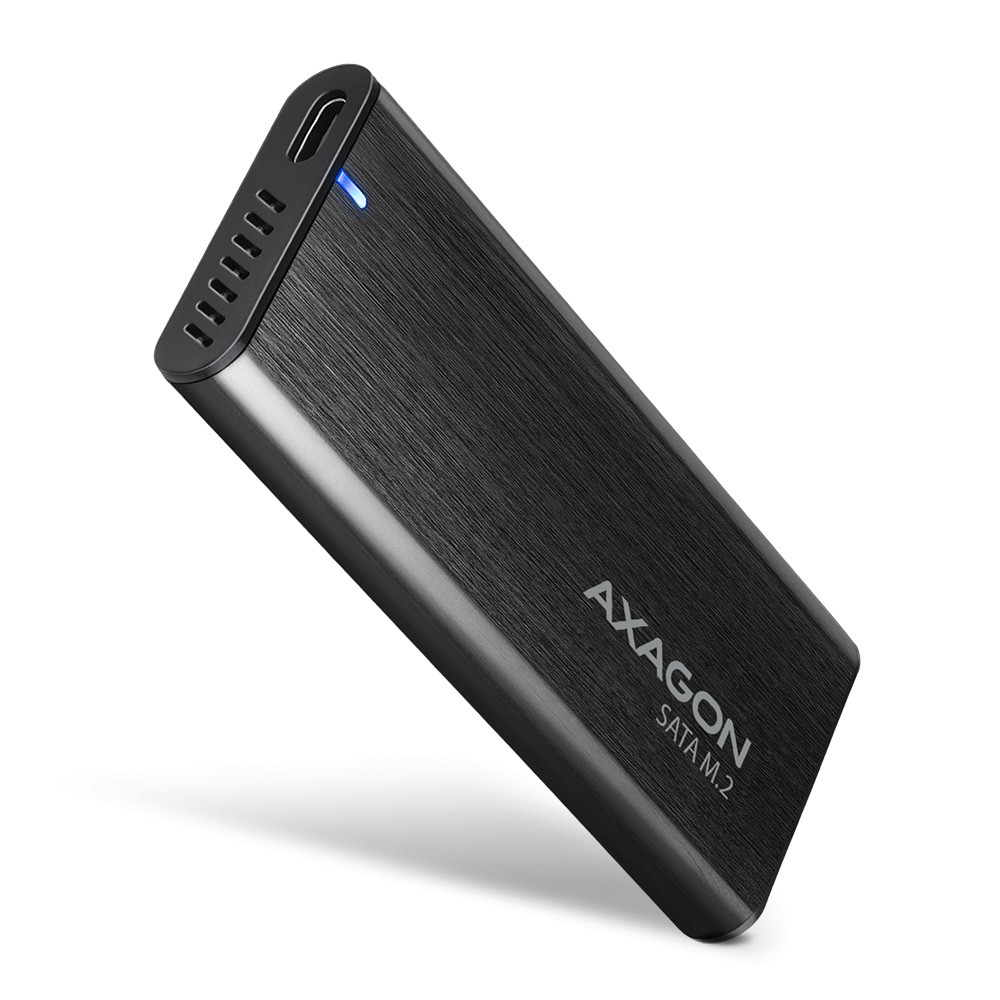 Zunanja ohišja EEM2-SBC za M.2 SATA SSD, brezvijalna, USB-C