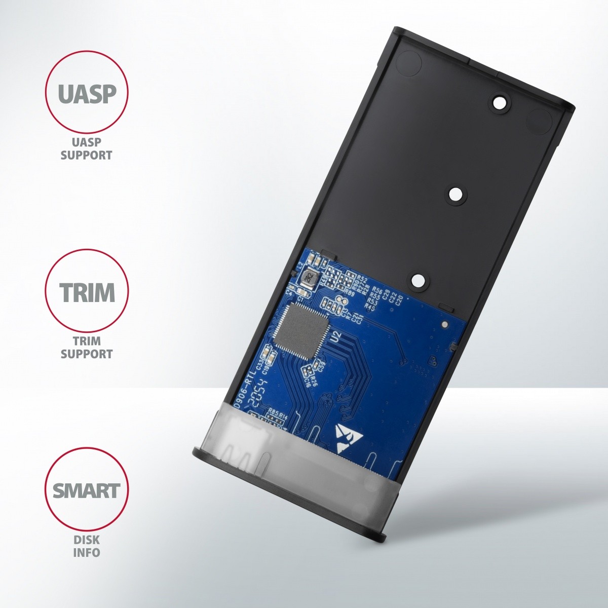 Zunanja ohišja EEM2-SG2 za M.2 NVMe/SATA SSD, USB-C 3.2 Gen 2 8
