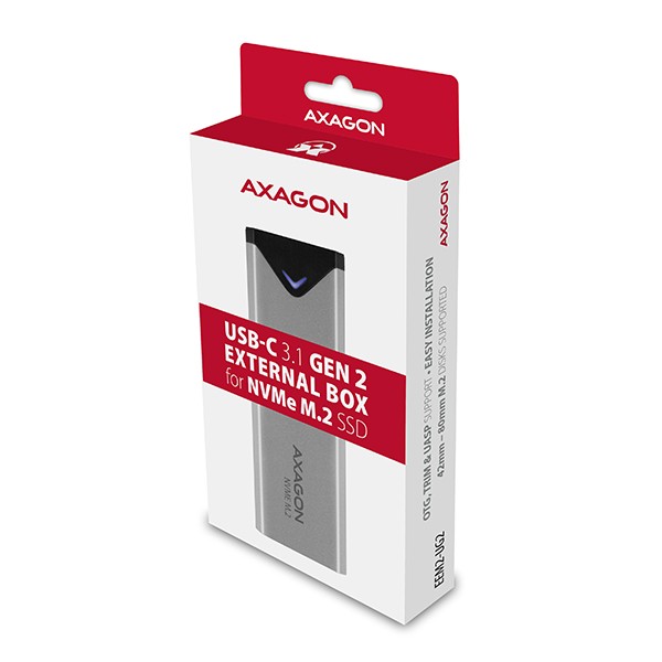 Zunanja ohišja EEM2-UG2 za M.2 NVMe SSD (42-80mm), siva 8