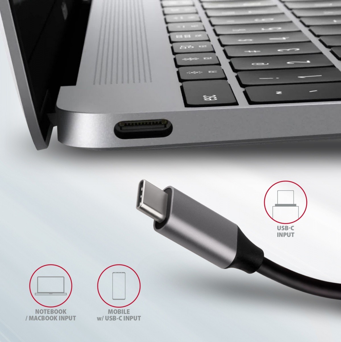 Večnamenski USB-C Hub HMC-6M2 z M.2 SATA, HDMI, Gb LAN 8