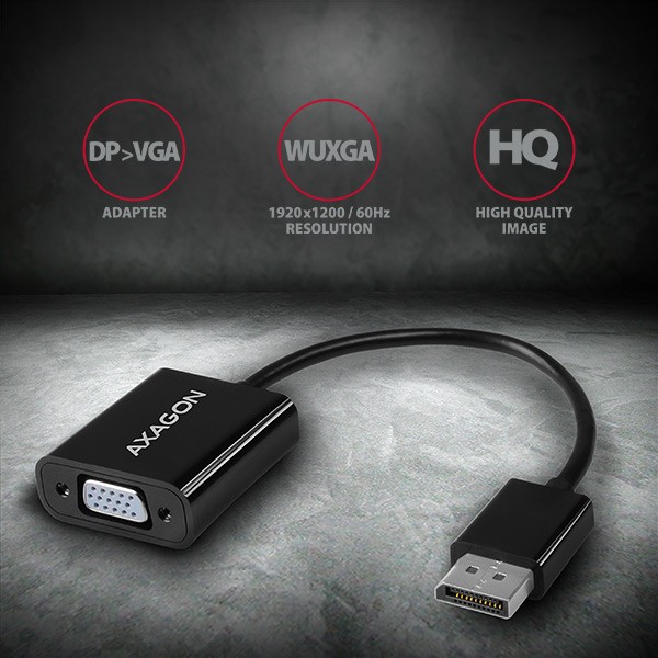 Adapter DisplayPort na VGA RVD-VGN, FullHD 1920x1200 2