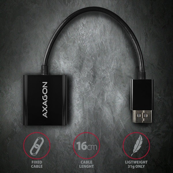 Adapter DisplayPort na VGA RVD-VGN, FullHD 1920x1200 5