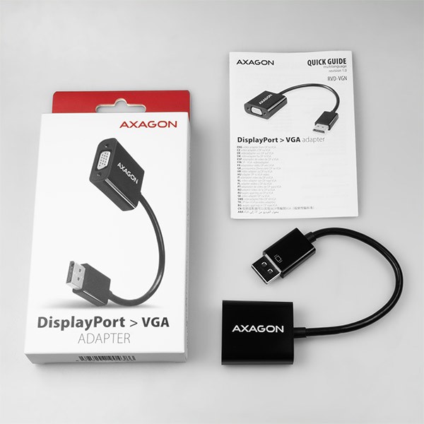 Adapter DisplayPort na VGA RVD-VGN, FullHD 1920x1200 7
